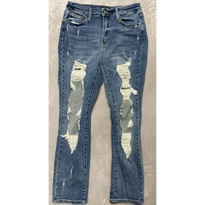 Judy Blue Women’s Jeans Size 13/31 Medium Wash Stretch Denim Straight Leg Pants